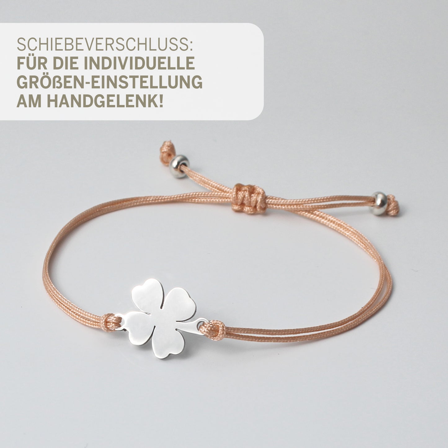 Armband mit Glücksklee