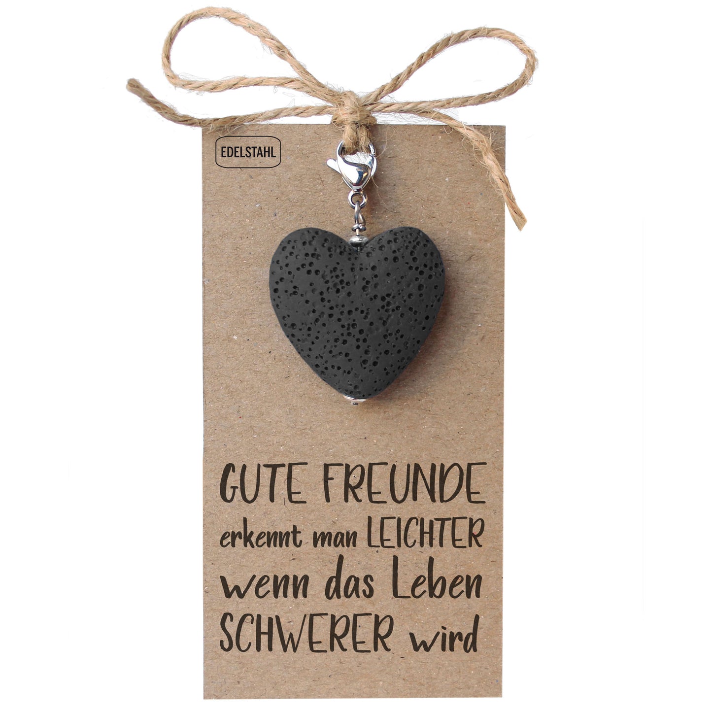Herzanhänger Schwarz