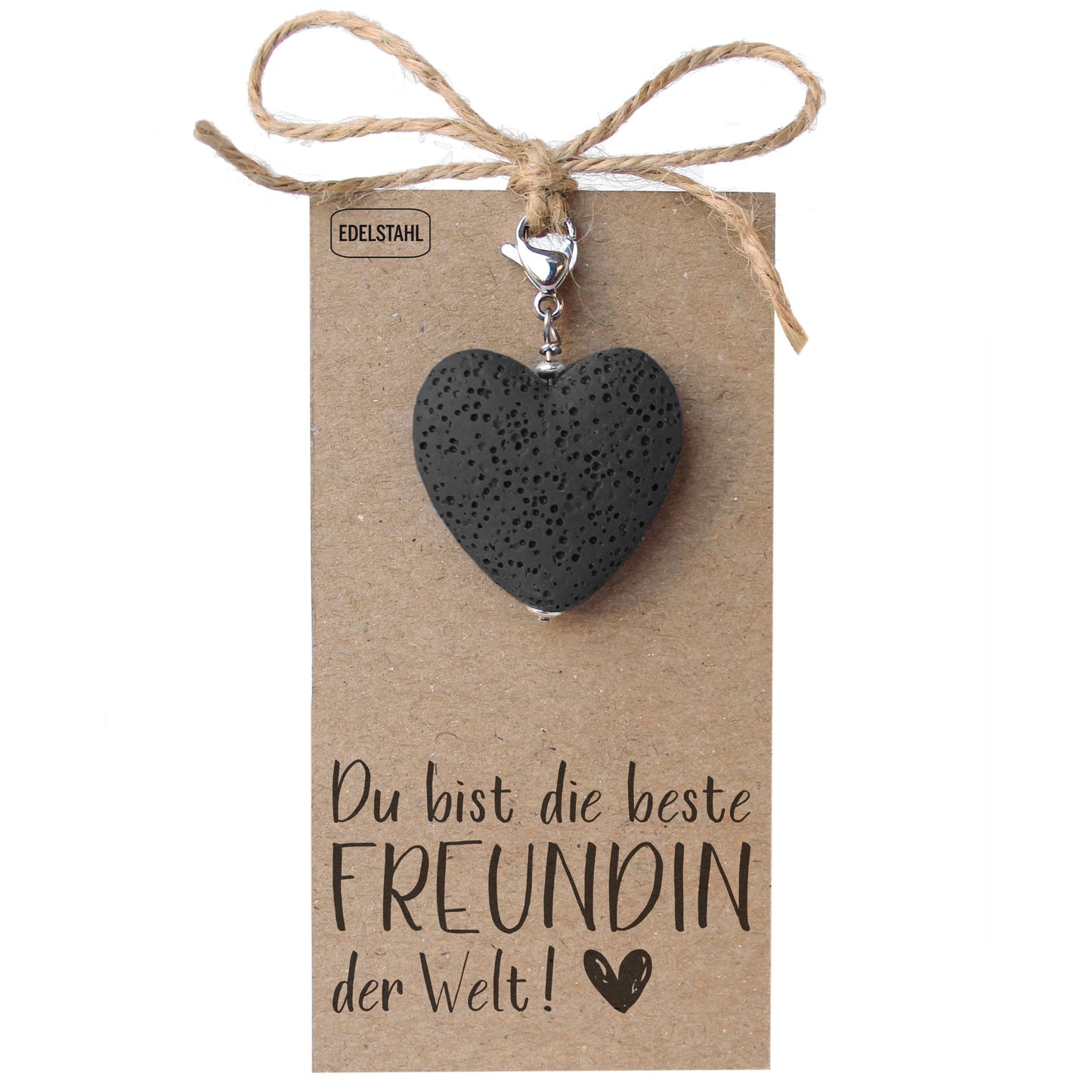 Herzanhänger Schwarz
