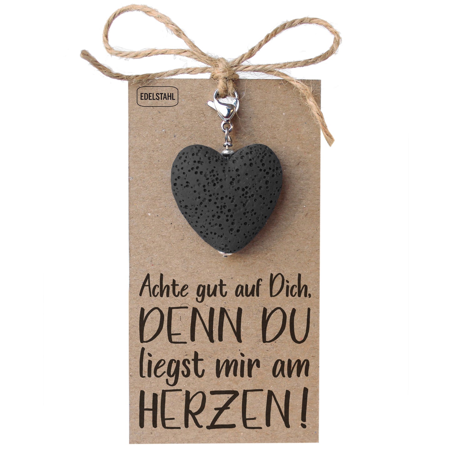 Herzanhänger Schwarz