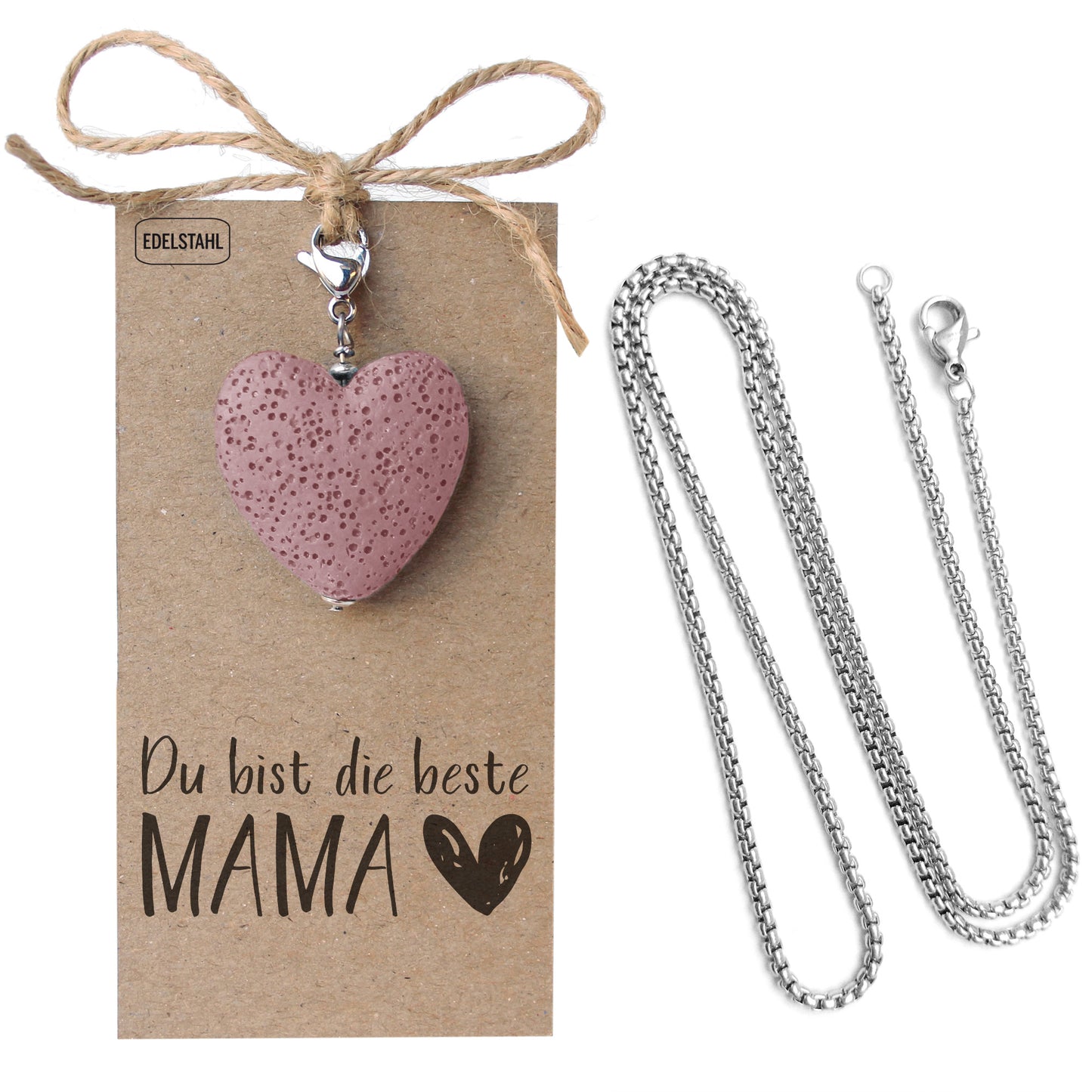 Herzanhänger Altrosa