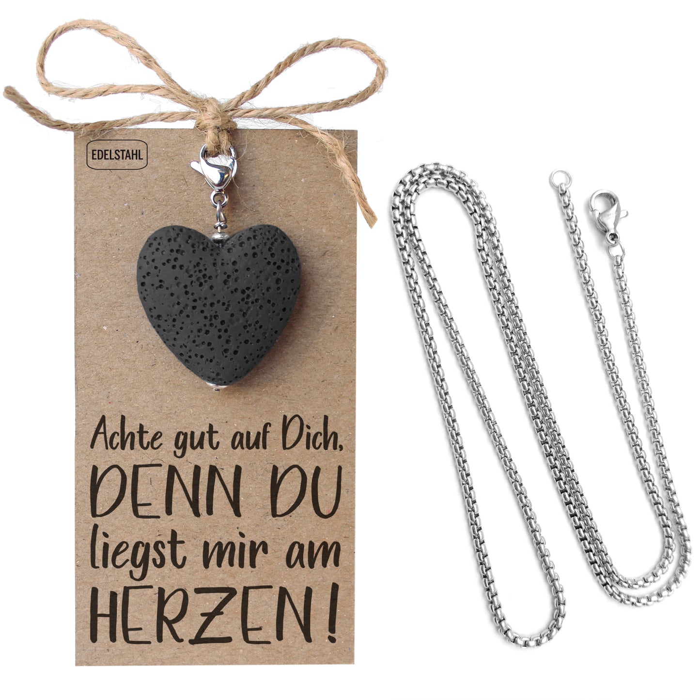 Herzanhänger Schwarz