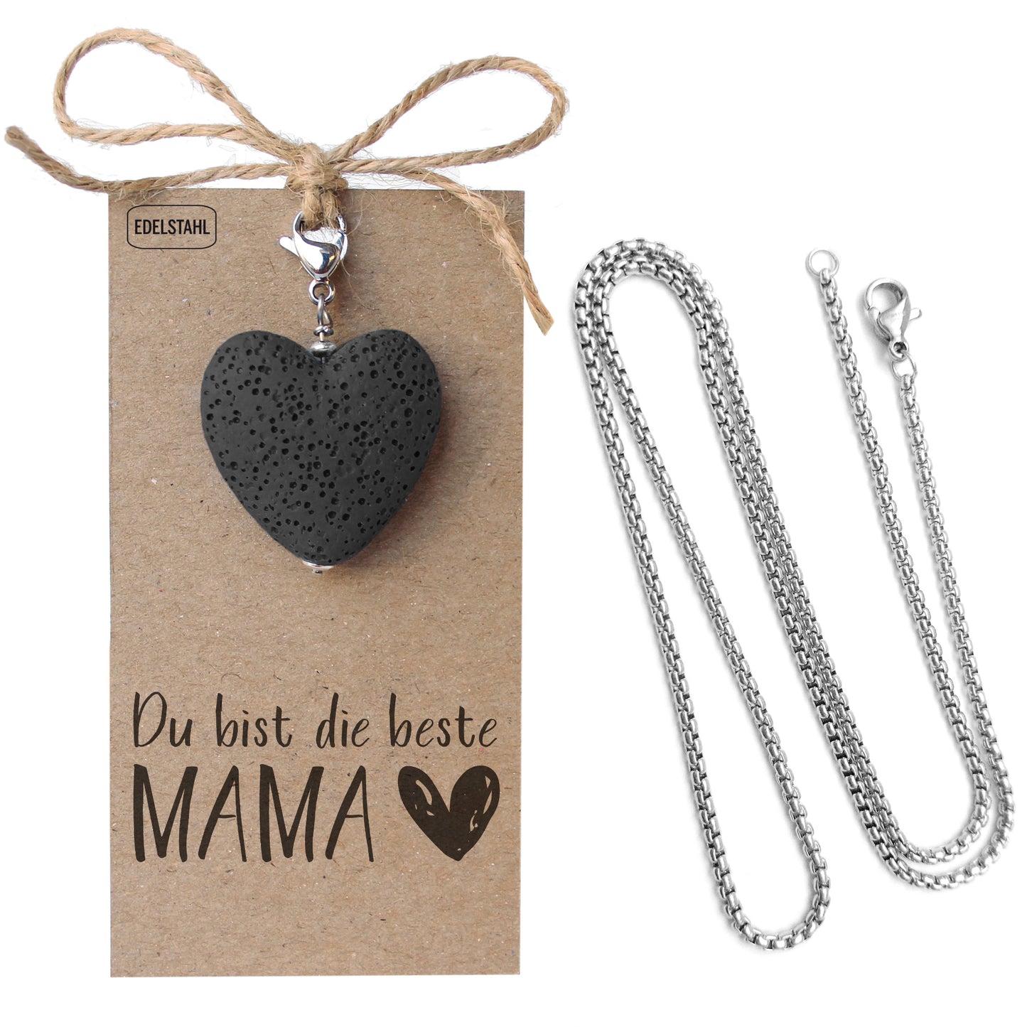 Herzanhänger Schwarz