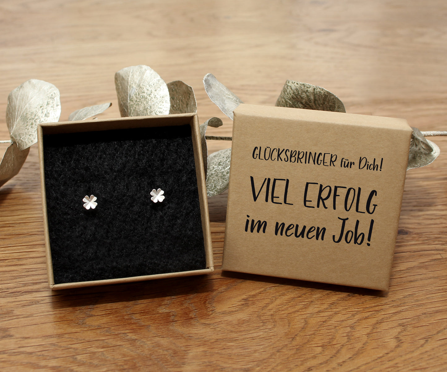 Kleeblatt Ohrstecker 925 Silber