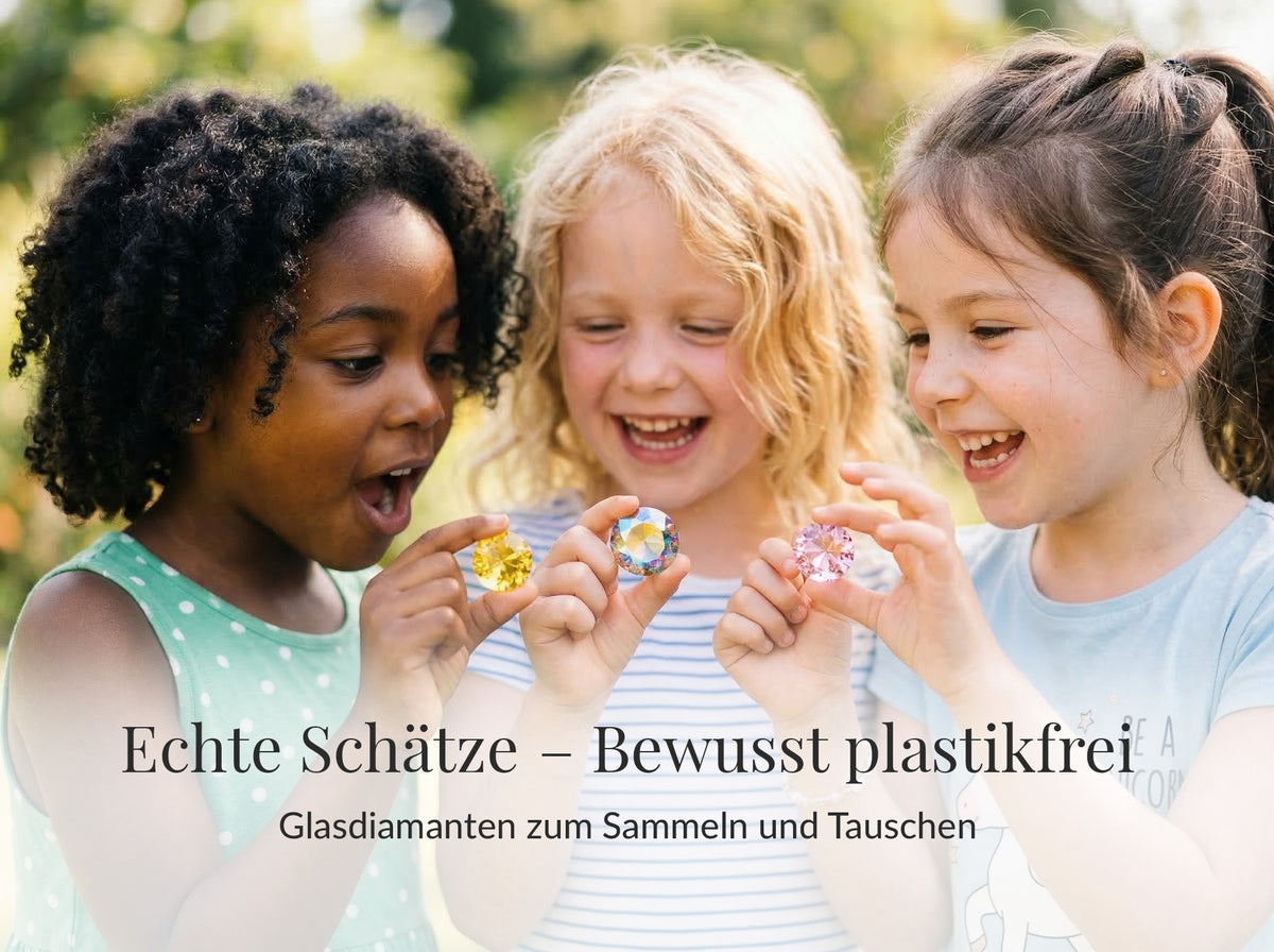 Feen-Schatz für Schatzsuche | Gastgeschenk Kindergeburtstag | Mitgebsel Feenparty | Glasdiamant | Schatzkiste füllen
