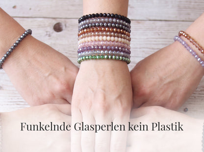 Adventskalender Set 24 Stück – Wichtel Schatz mit Glasperlen Armbändern