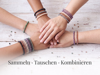 Adventskalender Set 24 Stück – Wichtel Schatz mit Glasperlen Armbändern