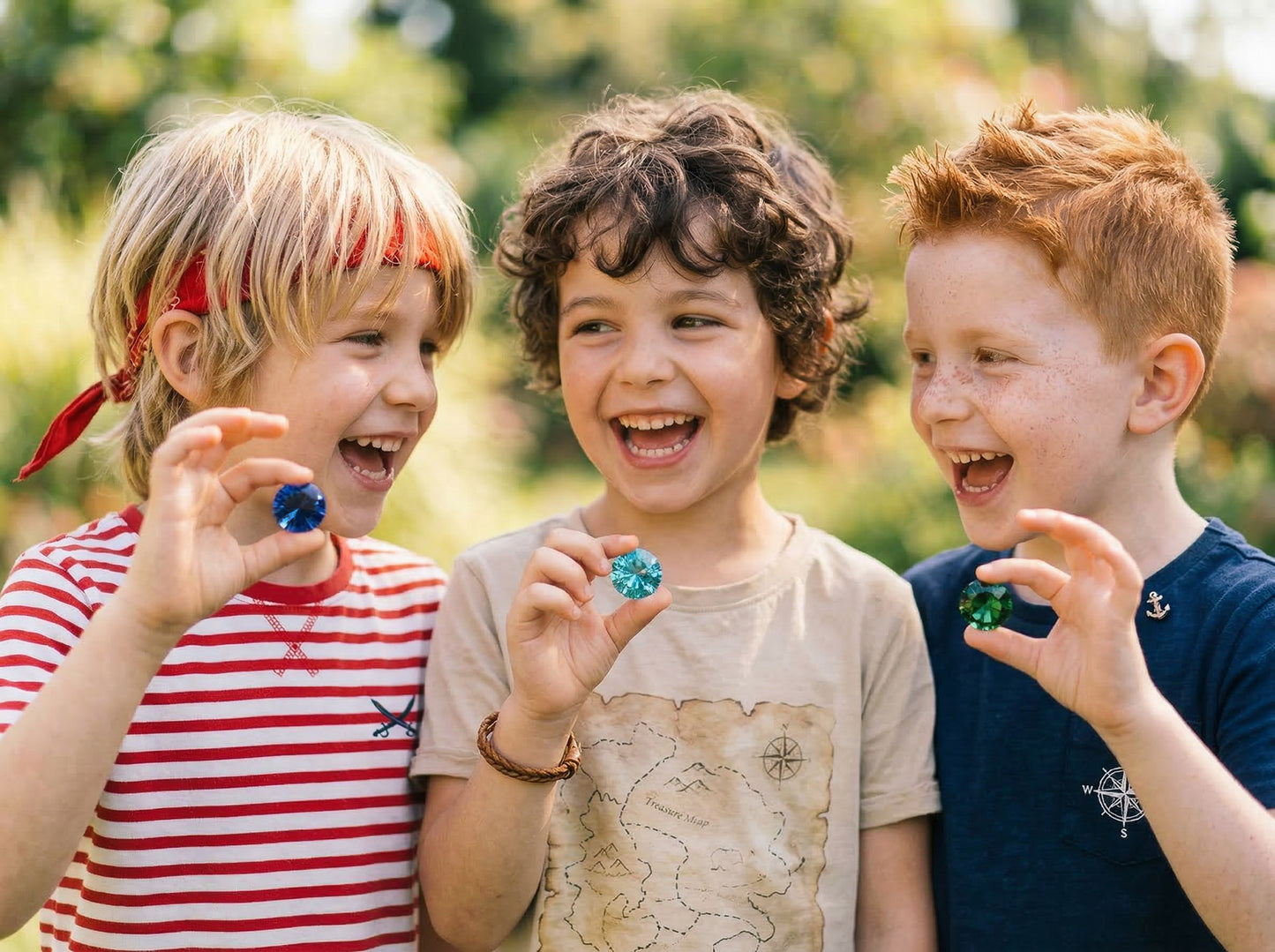 Piraten Schatz Mystery Box für Jungen – Glasdiamanten für Kindergeburtstag, Schatzsuche & Piratenparty