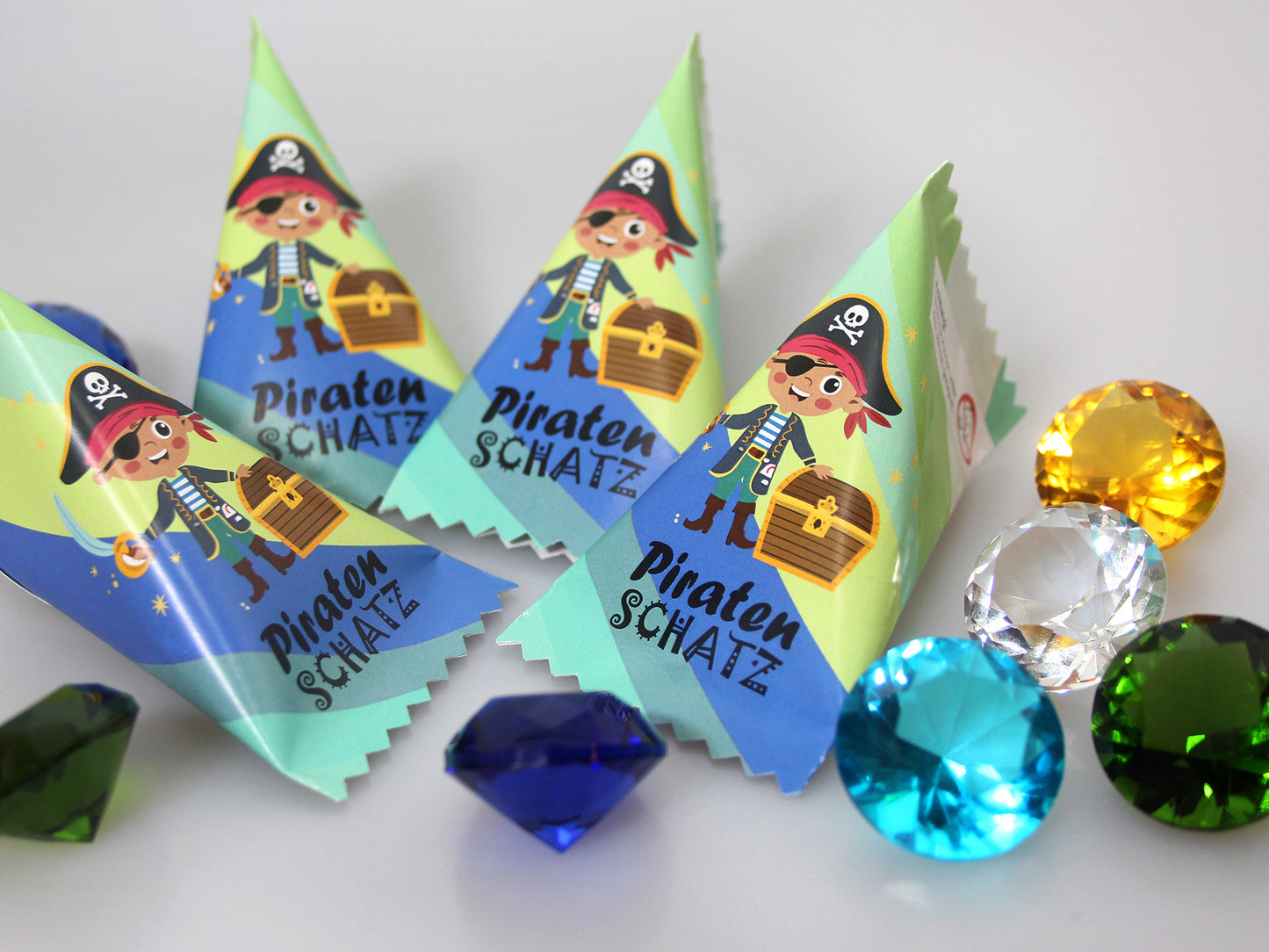 Piraten Schatz Mystery Box für Jungen – Glasdiamanten für Kindergeburtstag, Schatzsuche & Piratenparty