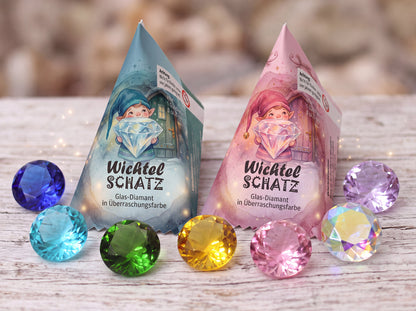 Wichtel-Schatz – Glasdiamant für Wichteltür, Adventskalender & Nikolausstiefel