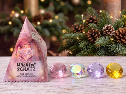 Wichtel-Schatz – Glasdiamant für Wichteltür, Adventskalender & Nikolausstiefel